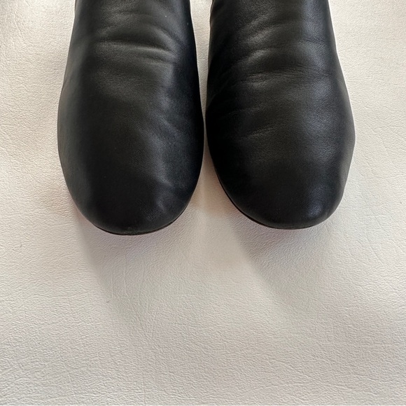 Givenchy Rivington Logo Elastic Slingback Black Leather Flats Mules 39.5 US 9.5 - Picture 5 of 13